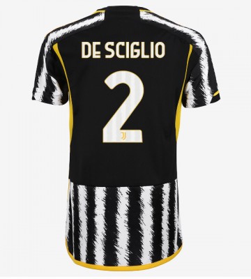 Juventus Mattia De Sciglio #2 Primera Equipación Mujer 2023-24 Manga Corta